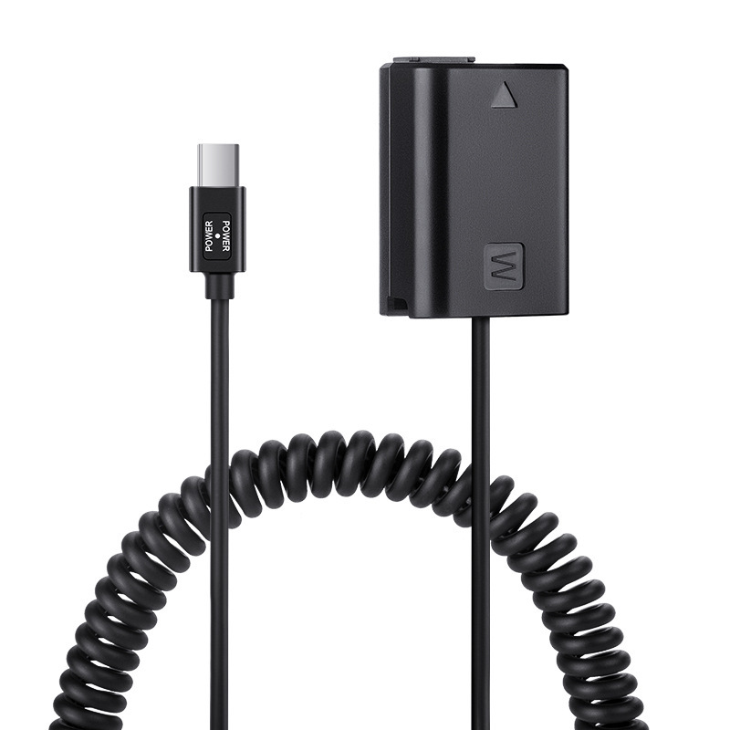 Weibo Np-Fw50 Fake Battery to Type-C Pd Power Bank Power Supply A7M2 Zve10 A6300