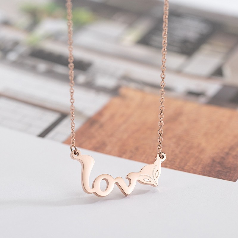 2249玫瑰金love小狐狸