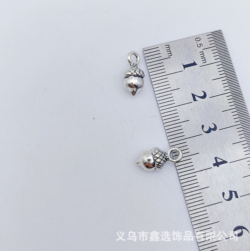 6*13mm 古银色松果吊坠 DIY饰品配件合金手链耳饰钥匙扣配件批发