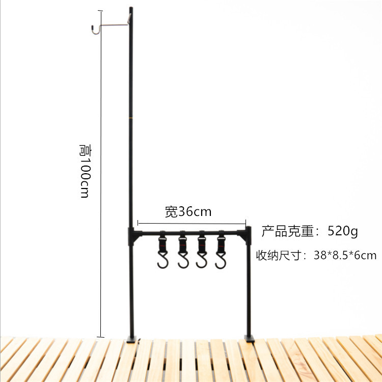 Acampar al aire libre de almacenamiento de escritorio de aleación de aluminio picnic barbacoa vajilla multiusos estante de mesa de camping estante de la lámpara
