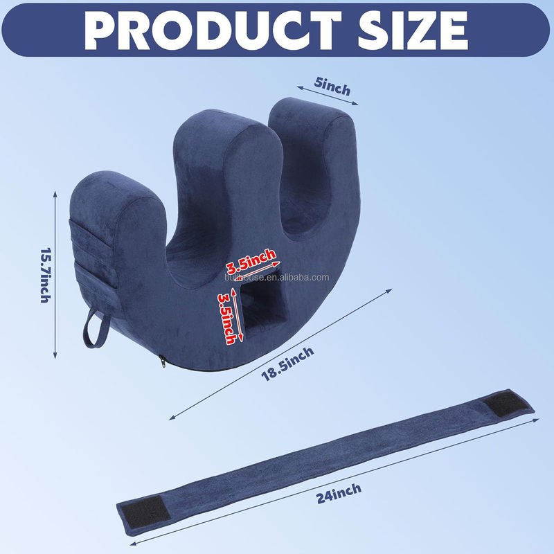 High-Density Foam Wedge Pillow A13 Assists Patients in Turning Over, Pillow with Removable and Washable Cover to Help Elderly People Turn over