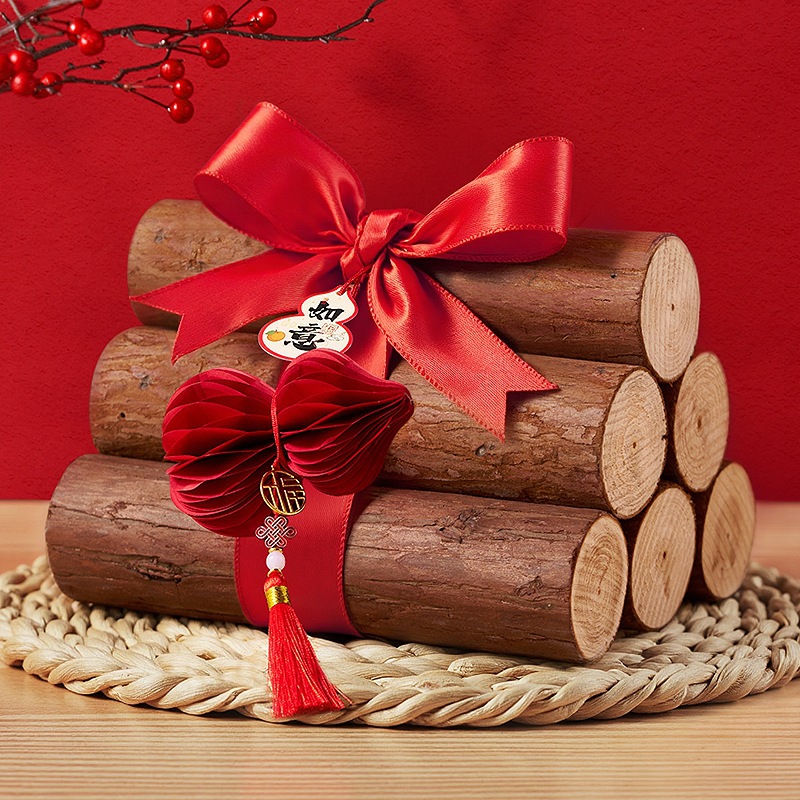 Decoración de la casa nueva, regalos de la casa, suministros de ceremonia de mudanza de nueva casa, leña, adornos de leña image 7