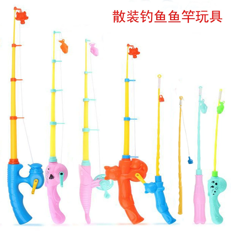 Детская магнитная игрушка для рыбалки магнит рыболовный столб квадратная площадка коммерческая магнитная телескопическая удочка оптовая продажа