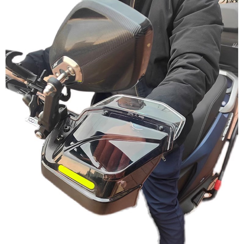 Scooter handle windshield cover drop-resistant windproof rain-proof Four Seasons universal motorcycle electric car windshield