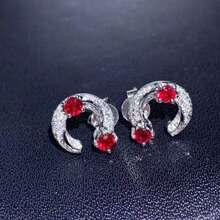 ʱ��������Ʒ18k����ȻĪɣ�ȿ˸�Ѫ�����0.43ct�챦ʯ��������