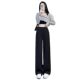 suit pants spring and autumn high waist drape wide leg pants 200kg plus size new summer thin casual narrow straight leg pants