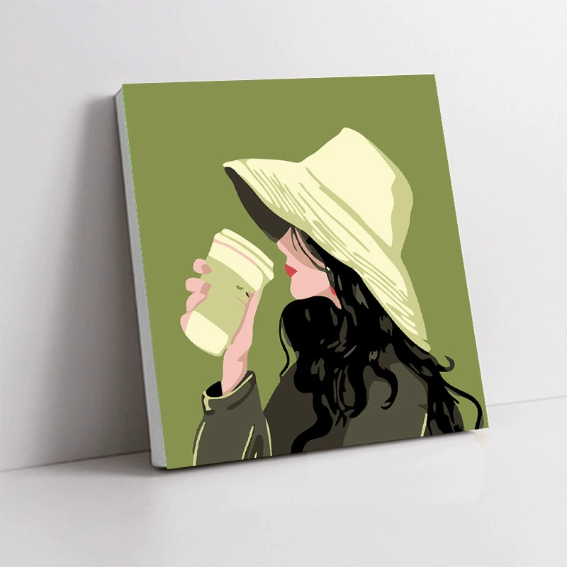 Handmade Acrylic Canvas Art Print, Square 20×20 / 30×30 cm, Sealed Backing, Giftable Designs