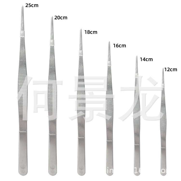 Утолщенная медицинская повязка Удлиненные щипцы 12-25 см Утонченная нержавеющая сталь 430 Прямые/локтевые Зубчатые Щипцы