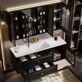 Французская ретро-рок-плита горячая встроенная бассейн Комбинированная шкафа для ванной