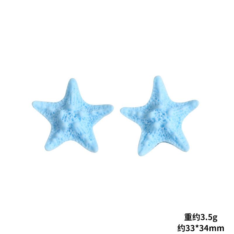 仿真海星五角星树脂小配件diy奶油胶洞洞鞋扣发夹钥匙扣吊坠配饰|undefined
