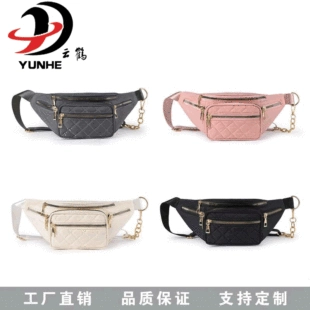Поясная сумка (YUNHE), нейлоновая однолямочная сумка через плечо, стеганый перед, стиль города, корейский стиль