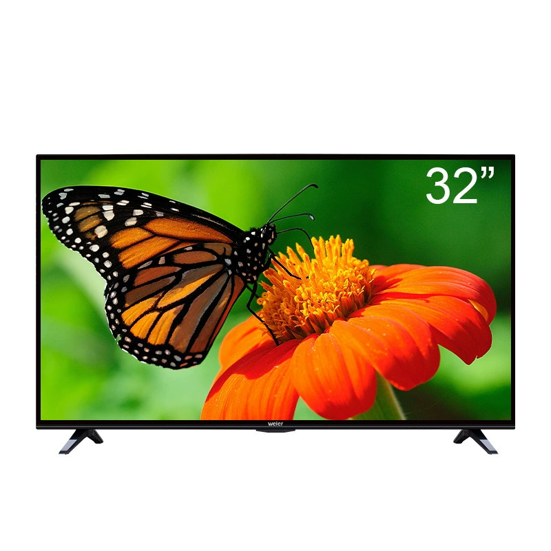 Smart TV нескольких размеров (32–110 дюймов), Smart OS, HDMI/VGA режим монитора, чёрная рамка