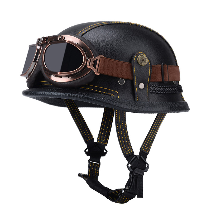 검은 색과 노란색 와이어 + 구리 프레임 티 미러