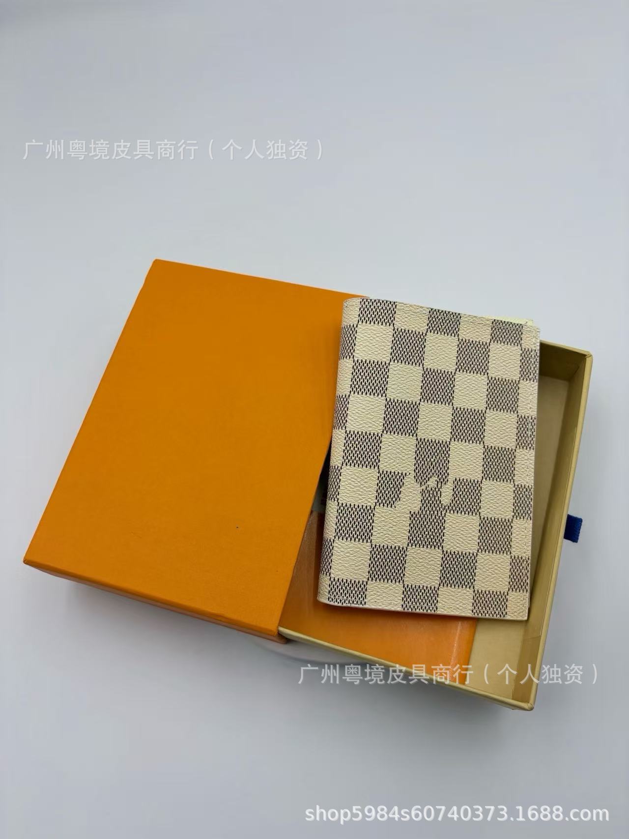 Reisepass-Tasche Vintage Monogram Mehrfach-Kartenfächer