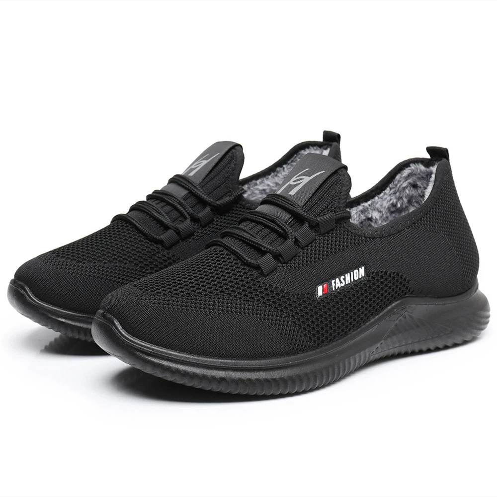Fleece keep warm polyurethane sports shoes platform, plus size