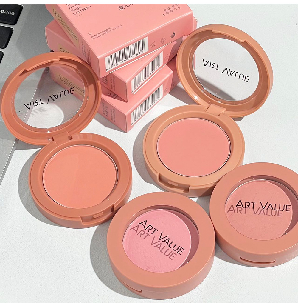 Art Value Sweetheart Full Fragrance Monochrome Blush Four-Color Tender Girl Monochrome Plate Peach Orange Soft Matte Little Red Book undefined