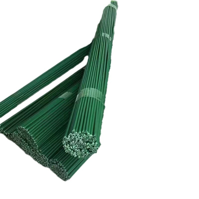 꽃 막대 30CM 녹색 꽃 막대 장미 잎 플라스틱 철망 꽃 와이어 수제 DIY 소재