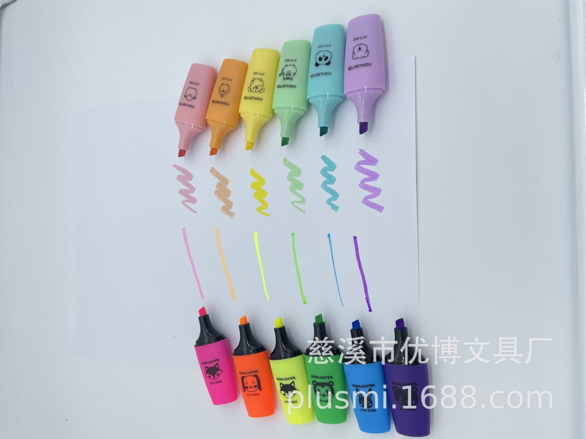 [Spot 6]Mini Macaroon Bright colors Fluorescent pen Light pen wholesale customized XYH-502
