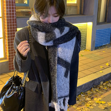 2025新款圈圈纱围巾氛围感同款大流苏休闲户外保暖时尚百搭围巾女