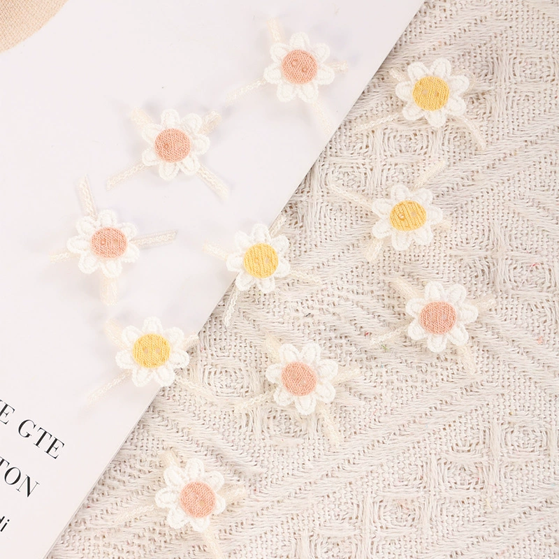 Готовый запас производителя, новая девушка, свежий и простой бант подсолнечника, аксессуары для волос ручной работы, аксессуары для заколок, тканевые наклейки