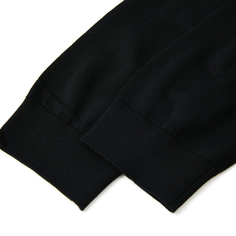 Férfi ruházat Fésűs 100% gyapjú pulóver férfi őszi-téli egyszínű pulóver divatos üzleti pulóver kötött aljú ing_voghion.com