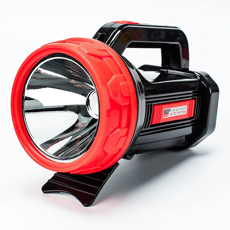 Светодиодный прожектор, портативный уличный фонарь, мощный ультраяркий фонарь дальнего действия для патрулирования строительных площадок с длительным сроком службы батареи