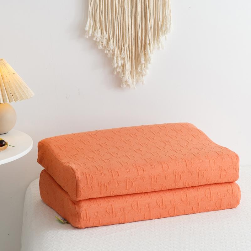 All-cotton Knitted Relief Latex Pillow, Pure Cotton Latex Pillow Core Gift Pillow Household Single Pillow Wholesale