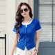 Fake Two-Piece Summer New Design Slim-Fitting Short Style Cotton Right Shoulder Short-Sleeved T-Shirt Women's Tops Trendy Wholesale