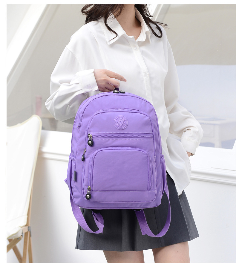 Waterproof 18 Inch Solid Color Holiday Daily School Backpack display picture 5