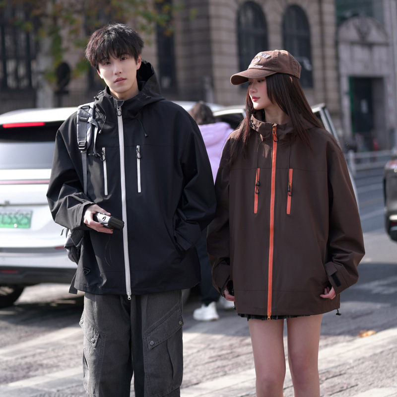 Chaqueta nueva transfronteriza de primavera, chaqueta de solapa de hombre y mujer, chaqueta de hombre a la moda, bolsillo tridimensional de hombre que se puede abrir dos veces image 4
