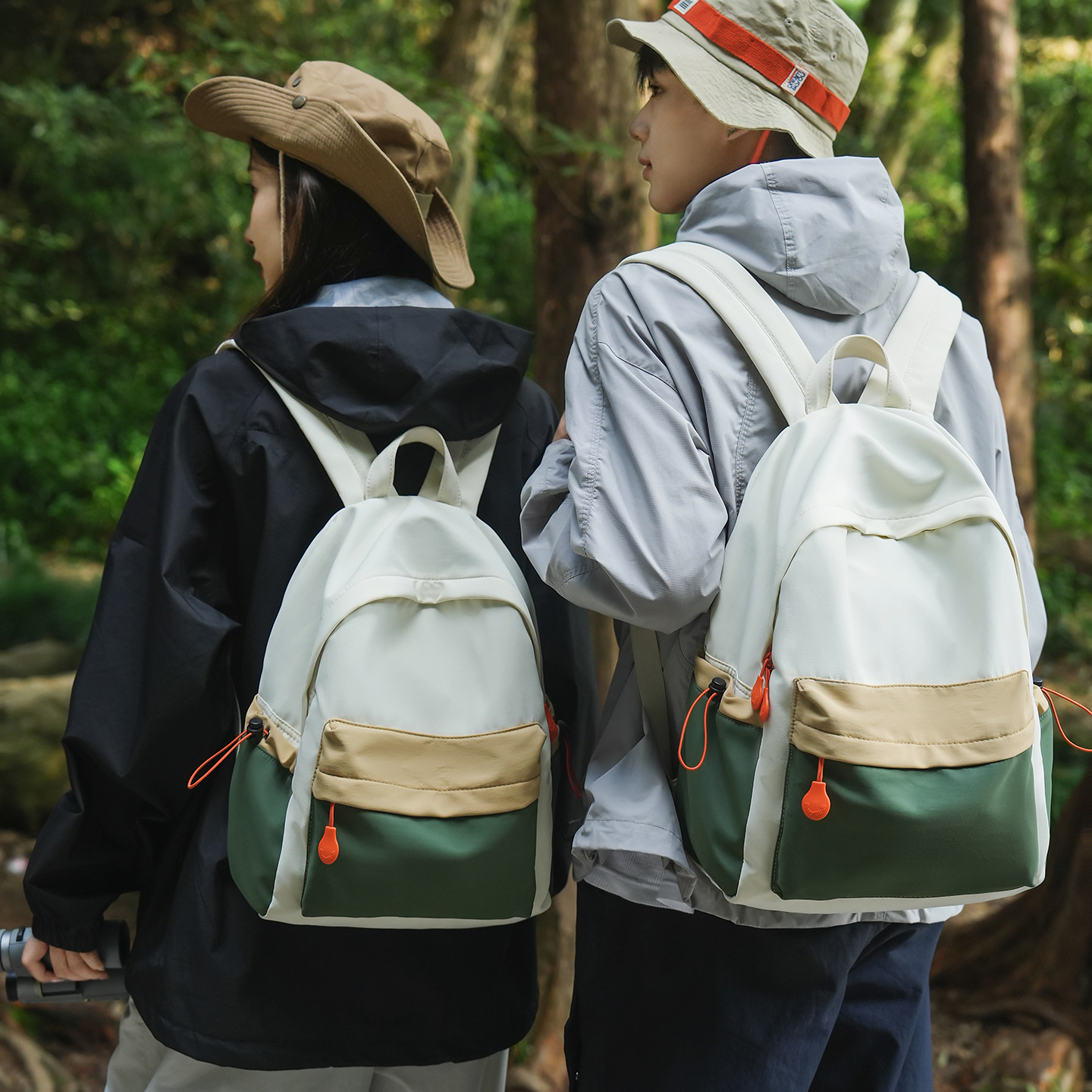 Japanese-Style Ins Lightweight Travel Small Backpack for Women, Outdoor Hiking Mountaineering Backpack, Simple Versatile College Student Bag