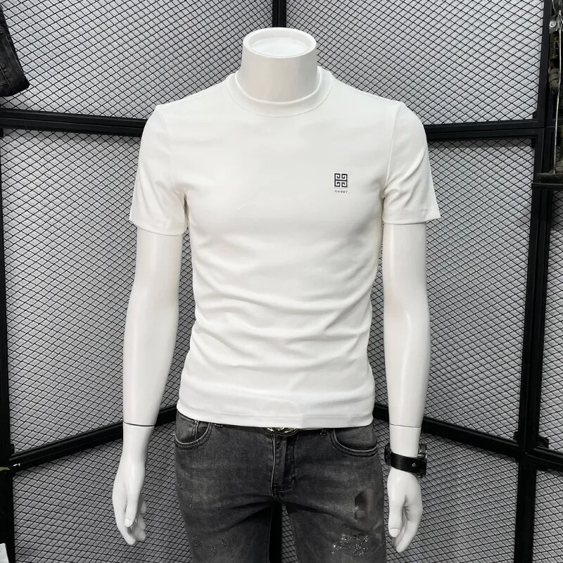 Men's short-sleeved T-shirt spring and summer classic new fashion casual round neck half sleeve fashion brand slim fit all-match T-shirt