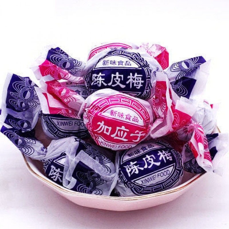 Special purchases for the Spring Festival wholesale Wrap Chen Pi Mei Jiaying Confection Jy child Preserved fruit dried fruit leisure time snacks 100g500g