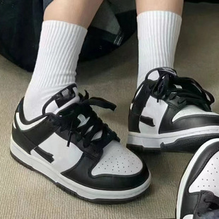 Putian Low-Top Cowhide Black and White Panda Year of the Dragon Limited Edition Men's and Women's Classic Sports and Leisure Sneakers Lightweight