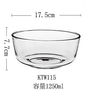 Juego de cuencos de vidrio Lizun para cocina, juego de cuencos grandes, medianos y pequeños, transparentes, para ensalada de verduras y frutas, de vidrio templado