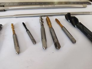 Electroplating before Increasing 4-40,6-32,8-32,10-32,1/4,1/2,3/8 American System Taps