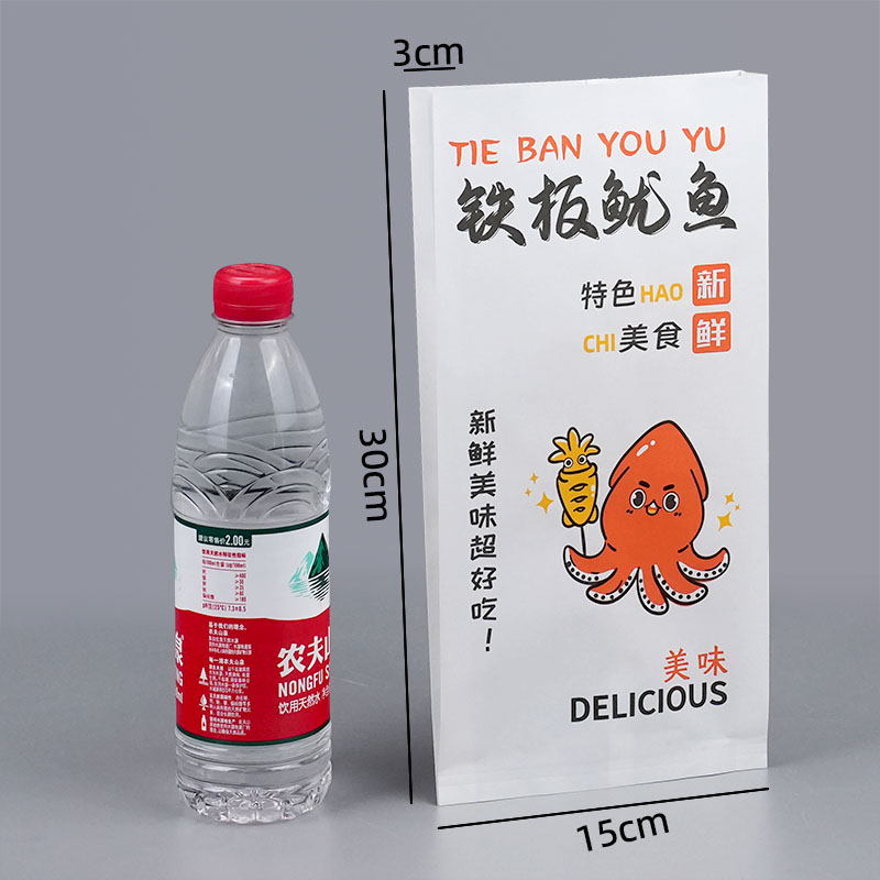 Calamar de hierro blanco grande (15 * 30 * 3cm) 100