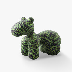 Designer Chair Small Horse Chair Children's Animal Seat Creative Puppy Chair Molded Foam Leisure Single Chair