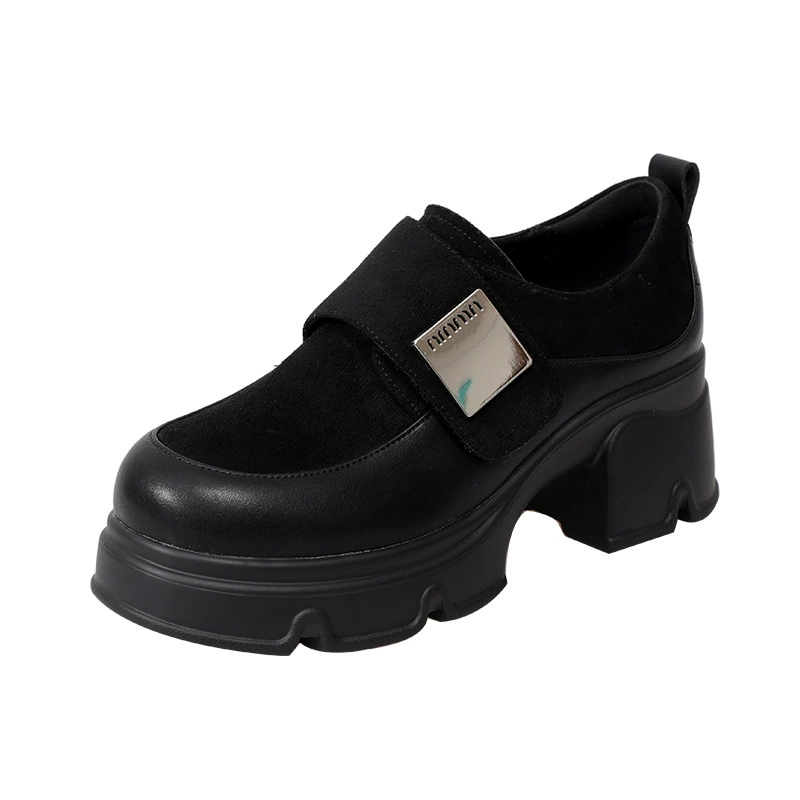 Лоферы, обувь, модные туфли на каблуках платформа для кожаной обуви, натуральная кожа