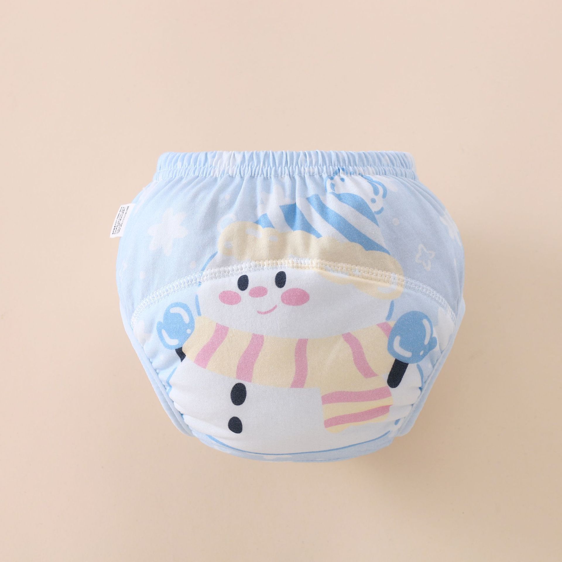 Pantalones de entrenamiento transfronterizos para bebés, pantalones de aprendizaje de algodón puro para niños, pantalones de pañales transpirables con dibujos animados para bebés de verano, pantalones lavables a prueba de fugas