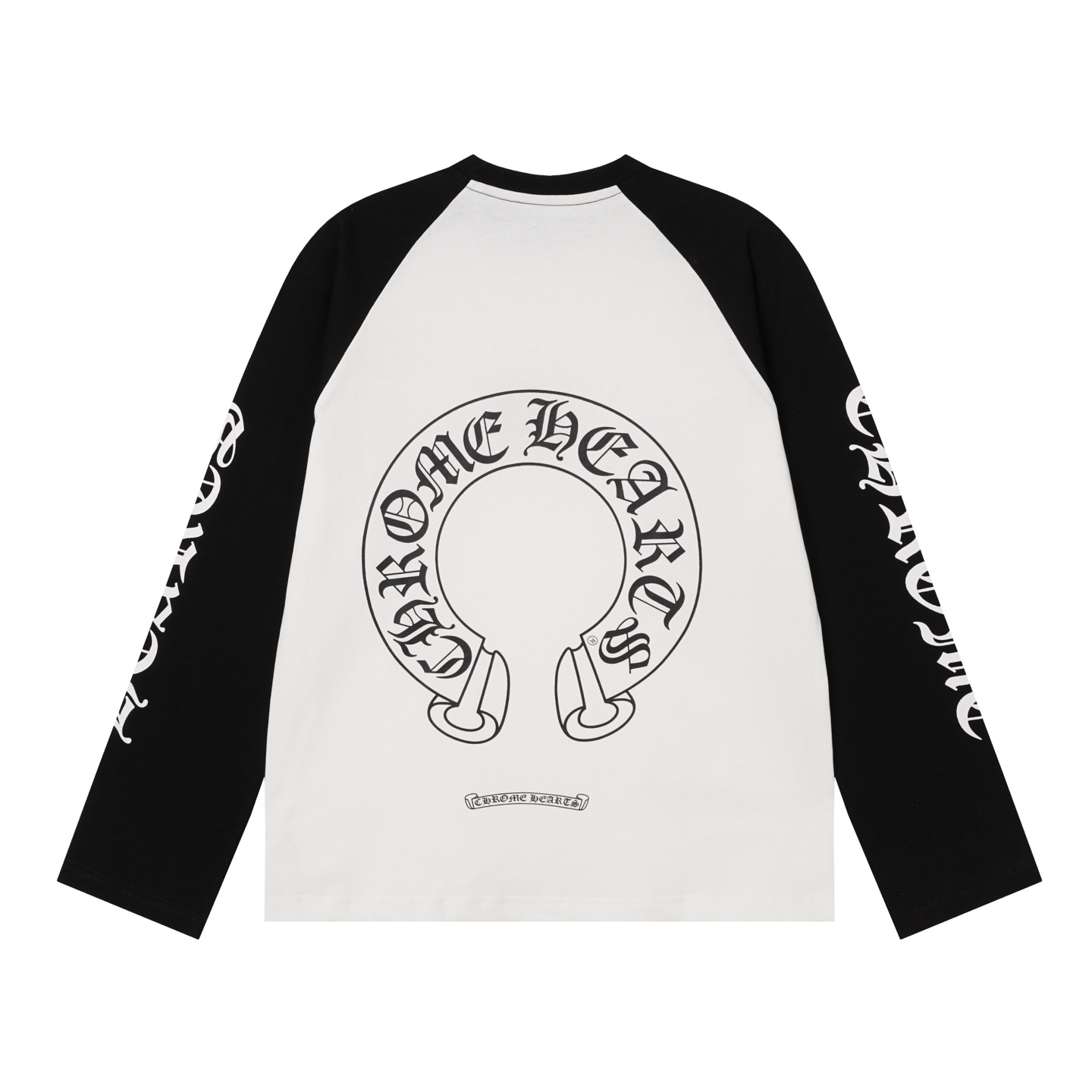 Chrome Hearts Horseshoe Raglan T-shirt White Black