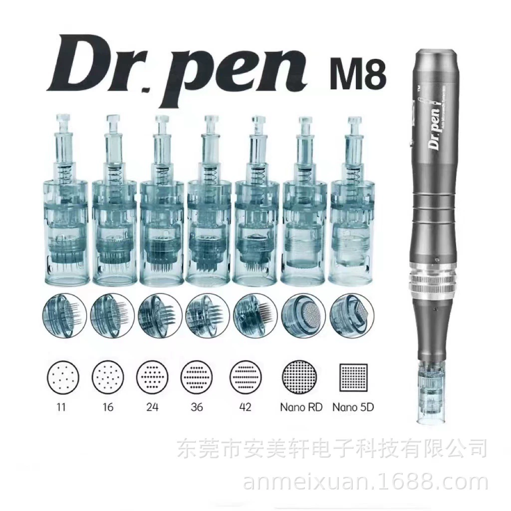 M8 электрическая микроигла 11-контактная электрическая микроигла прибор для импорта иглы расходные материалы Маленькая черная ручка красоты микроиглы иглы