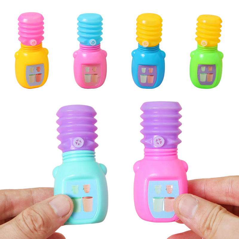 Transfronterizos niños plástico creativo beber agua de forma de bocina de presión de aire descompresión pellizco llamado juguetes de azúcar al por mayor