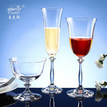 捷克进口欧式香槟杯水晶红酒杯高档家用酒杯一整套轻奢古典高脚杯