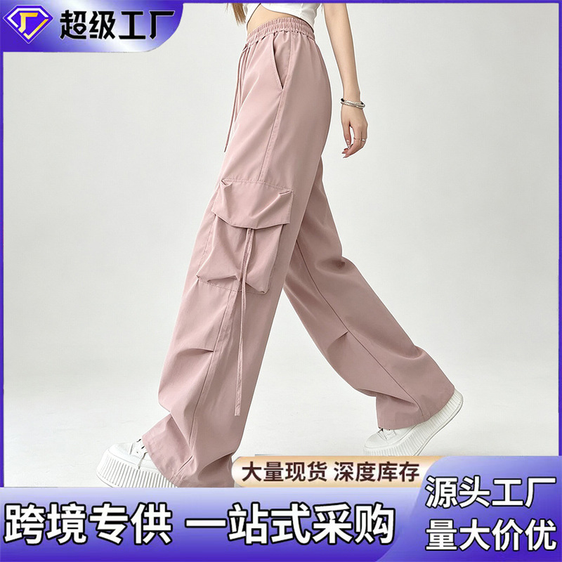 In-Stock Cross-Border Fashion Brand Workwear Casual Pants Unisex Loose Straight Wide-Leg Large Pocket Vintage Long Pants In-Stock Cross-Border Fashion Brand Workwear Casual Pants Unisex Loose Straight Wide-Leg Large Pocket Vintage Long Pants