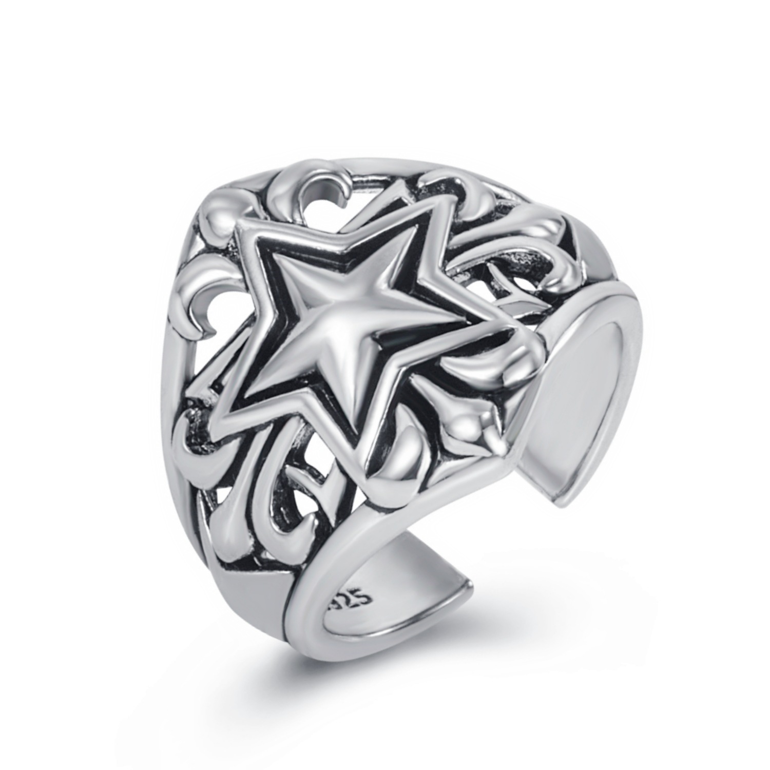 Retro trend one size ring hip-hop style