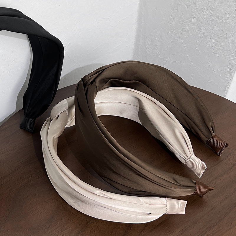 150g Weight Hair Band Hair Accessories Type Daily Occasion Solid Color Pattern Women'S Gender Elegant Style Elegant Solid Color Cloth Hair Band 6