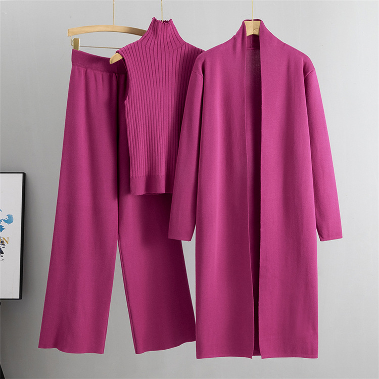 Damen Strick Set Dreiteilig Europäische Sommermode Für Damen_voghion.com