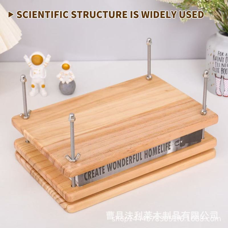 Cross-Border New Paper Clip Creative Wooden Book Clip Home Repair Ancient Books Repair Curling Paper Press