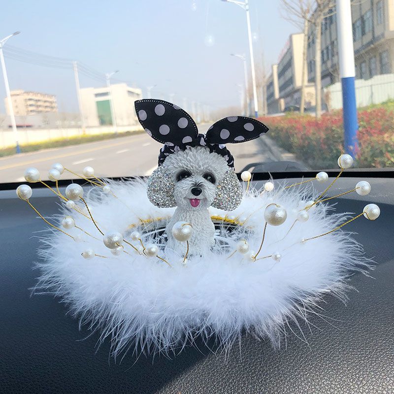 カー用品 インターネットセレブ ボブルヘッド ダイヤモンドがちりばめられたかわいい装飾 車の装飾品 車のインテリアアクセサリー センターコンソールの装飾品 車の女性|undefined
